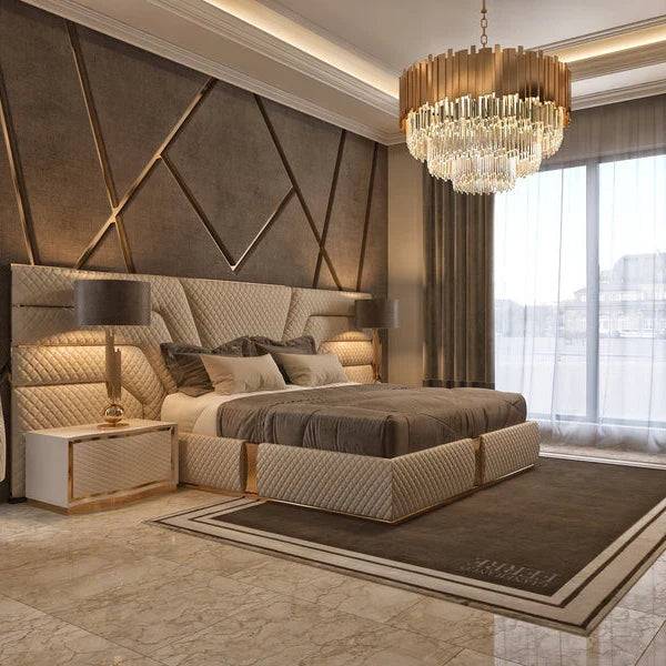 Lit King Size ARIA en cuir italien - collection Lits King Size